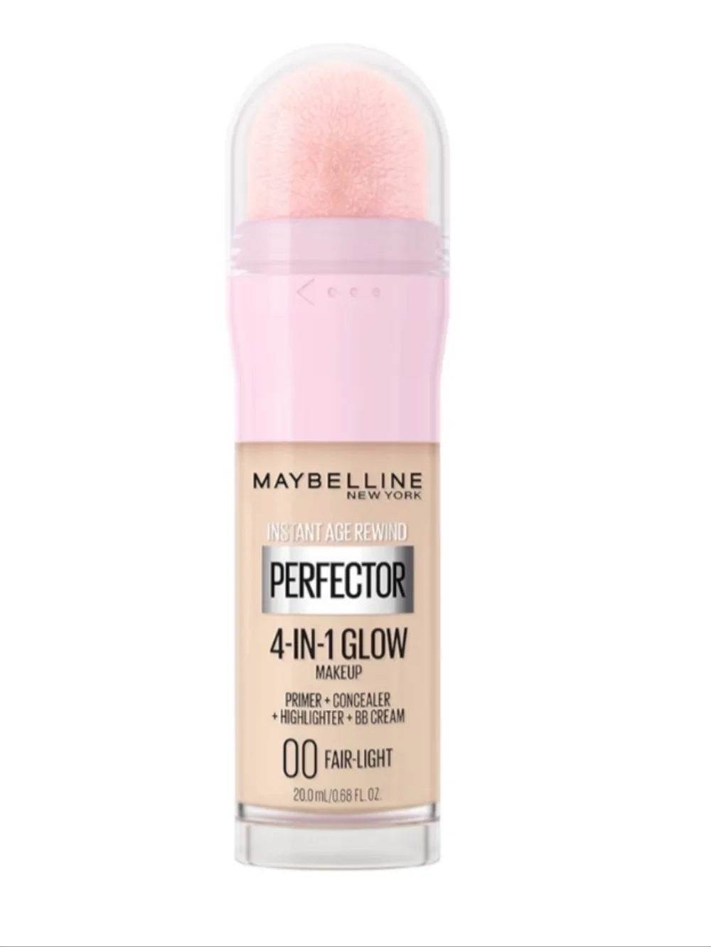 Maybelline, Instant Age Rewind, Perfector 4-in-1 Glow Makeup, 00 Fair-Light